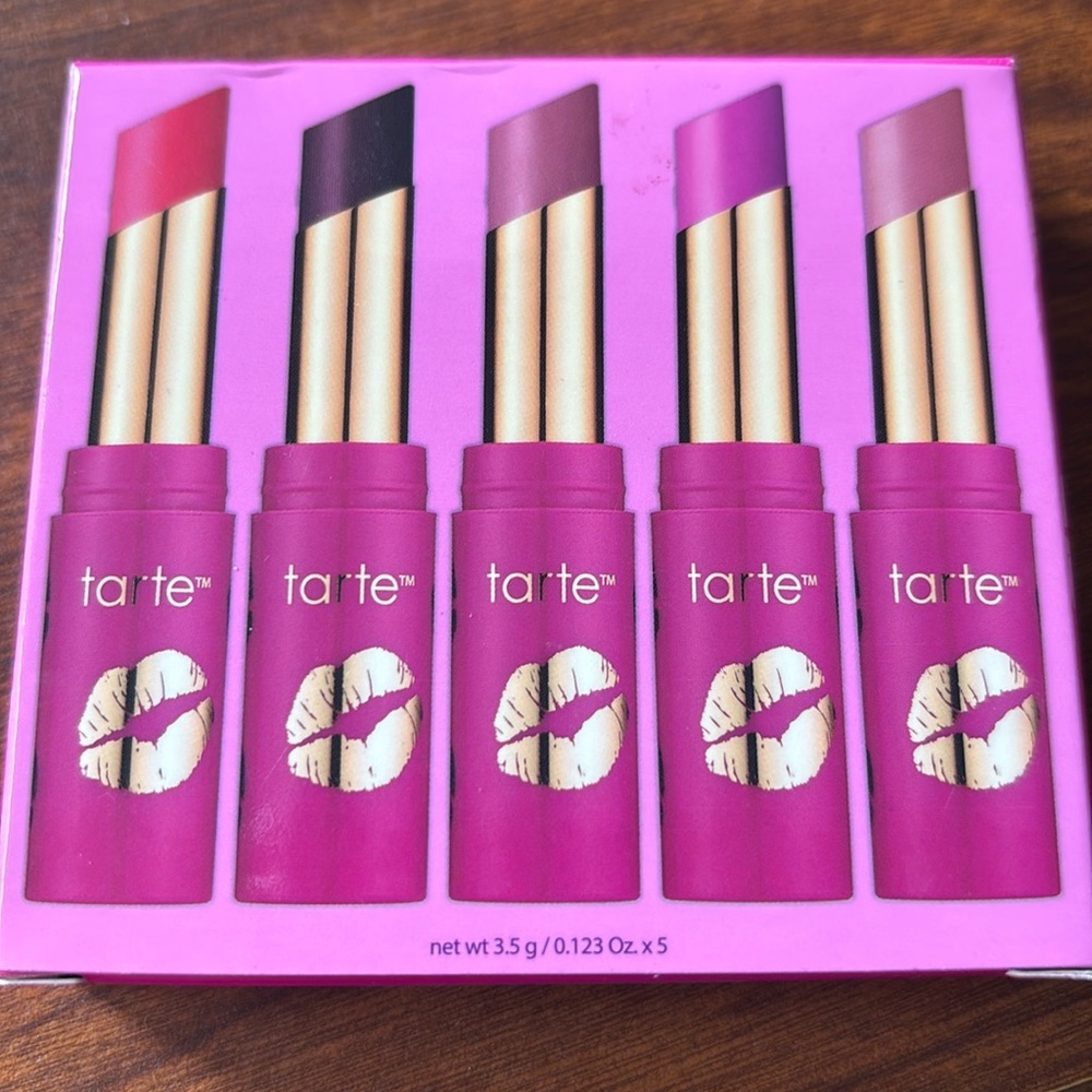 FINAL SALE! Tarte Kisses & Kindness Lip Set Lipstick Collection 5 Piece Set